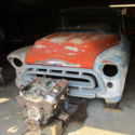 1957 Chevrolet short bed step side small window, Project. Valarie front 9in ford