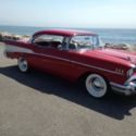 1957 Chevy, 2 door, 8 cy, Belair 350 CID motor with oversized cam dual mufflers.