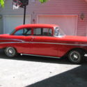 1957 Chevy 210, red