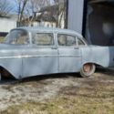 1957 Chevy 4 door runs has all the chrome need inside the car redone good floors