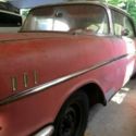 1957 CHEVY 4dr HARDTOP V8 BELAIR ORIGINAL BARN FIND