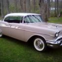 1957 Chevy Bel Air dusk pearl frame off resto 2 door hardtop dual quad
