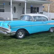 1957 chevy belair 2dr hardtop barn find