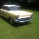1957 chevy belair sedan posi, turbo glide, power pack barn find original car