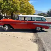 1957 CHEVY BELAIR STATION WAGON NICE WEST TEXAS BARN FIND PROJECT