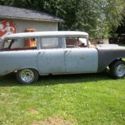 1957 Chevy Belaire 210 wagon Body and Frame w/Gasser nose and extra parts