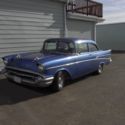 1957 Chevy Chevrolet post 150 210 belair hardtop nomad fuel injected dual quad