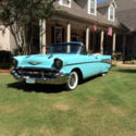 1957 Chevy Convertible Restored to Original condition. Larkspur Blue.