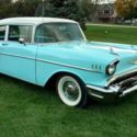 1957 Chevy- Larkspur Blue, India Ivory, and Harbor Blue- Frame Off- 283 Auto