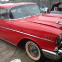 1957 Chevy Madator Red 2 door hardtop Belair sport coupe