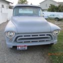 1957 chevy pickup 3100, short bed step side