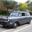 1957 chevy sedan wagon pro touring street rod drag race gasser custom