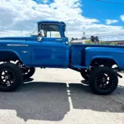 1957 Chevy Stepside 3100 CUSTOM Pickup 3/4 Ton 4x4 350V8 AUTO RUNS AND DRIVES