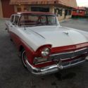 1957 Ford Custom...RED AND WHITE EXTERIOR AND INTERIOR...RESTORED...HEAD TURNER!