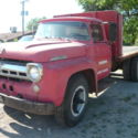 1957 FORD F 700 BIG JOB TANDEM STAKE/FLAT BED