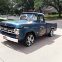 1957 Ford F100 Green RWD Automatic Custom Cab Rat Rod Truck