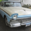 1957 Ford Fairlane 500   4 door TwoTone paint older restoration on the road NOW
