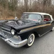 1957 Ford Fairlane Convertible 312 V8 3 Speed Overdrive Trans Rust Free Restored