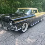 1957 Ford Ranchero Black custom car
