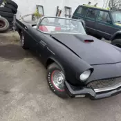 1957 Ford Thunderbird Convertible Red Red