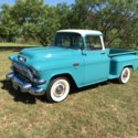 1957 GMC 100 Big window V8 auto AM rare and nice 15628 Miles Turquoise and white