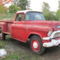 1957 GMC pickup 1 ton rare 9ft bed factory v/8 like napco apache