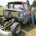 1957 GMC short bed step side big window old school