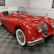 1957 JAGUAR XK140 ROADSTER. OTS. HIGHLY ORIGINAL, CAR WITH 49,300 MILES.