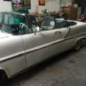 1957 lincoln premier Convertible barn find off the road since 1965 solid project
