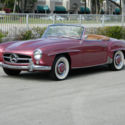 1957 MERCEDES BENZ 190SL ROADSTER STRAWBERRY RED DB-543 COGNAC INTERIOR