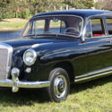 1957 Mercedes Benz 220S 4/door  &#034;Black/ Red Leather/4/spd/ 92,895 mil