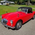 1957 MG MGA BEAUTIFUL RED FLORIDA ROADSTER VERY RARE 2 SEATER CONVERTIBLE LHD