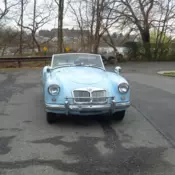 1957 MGA 1800 Decent Driver. In attractive baby blue with good mechanics