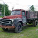 1957 MODEL 1700 S-1700 DUMP BED 2 SPEED AXLE, STAKE BED, PROJECT, SOLID CHASSIS