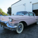 1957 Pink Cadillac Coupe DeVille Series 62.
