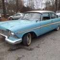 1957 Plymouth Belvedere 2 dr sedan, like a base Fury, Barn Find fins, survivor