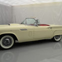 1957 T-Bird 312/245hp Ford-o-matic 2-speed Automatic RWD Colonial White/Red int.