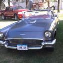1957 Thunderbird, 312 manual  o/d, all orig., grey with red interior, both tops