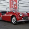 1957 Triumph TR3 Roadster, 85,830 Miles, Signal Red on Black
