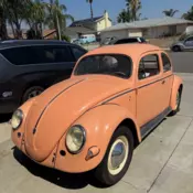 1957 Volkswagen Beetle Orange