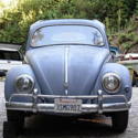1957 VW Bug Oval Window Sunroof Beetle on a 69 Volkswagen pan