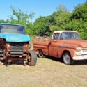 1958-1959 CHEVEROLET APACHE 3100 - TWO TRUCKS -NAPCO 4 X 4-PARTS TRUCK
