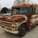 1958 3 window ford short school bus rat rod patina food truck project shorty bus