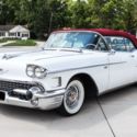 1958 CADILLAC 62 SERIES CONVERTIBLE WHITE RED FULL RESTORE  MAKE OFFER