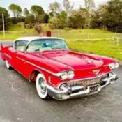 1958 Cadillac DeVille Coupe Coupe Red coupe