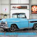 1958 Chevrolet Apache Cameo fuellie 327 4 speed 1729 Miles Turquoise Pickup Truc