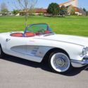 1958 Chevrolet Corvette  34,100 Miles White Roadster  Manual