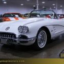 1958 Chevrolet Corvette Convertible White Convertible 283ci/230hp V8 9174 Miles