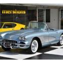 1958 Chevrolet Corvette, Silver/Blue, Power Windows, Dual 4&#039;s, 4 Speed!
