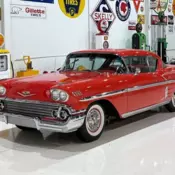 1958 Chevrolet Impala 348 Tri-Power, 3-Spd Manual, Matador Red